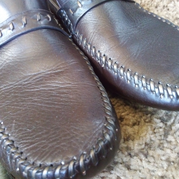 Robert Zur Leather Slip On Driving Loafers main image 4